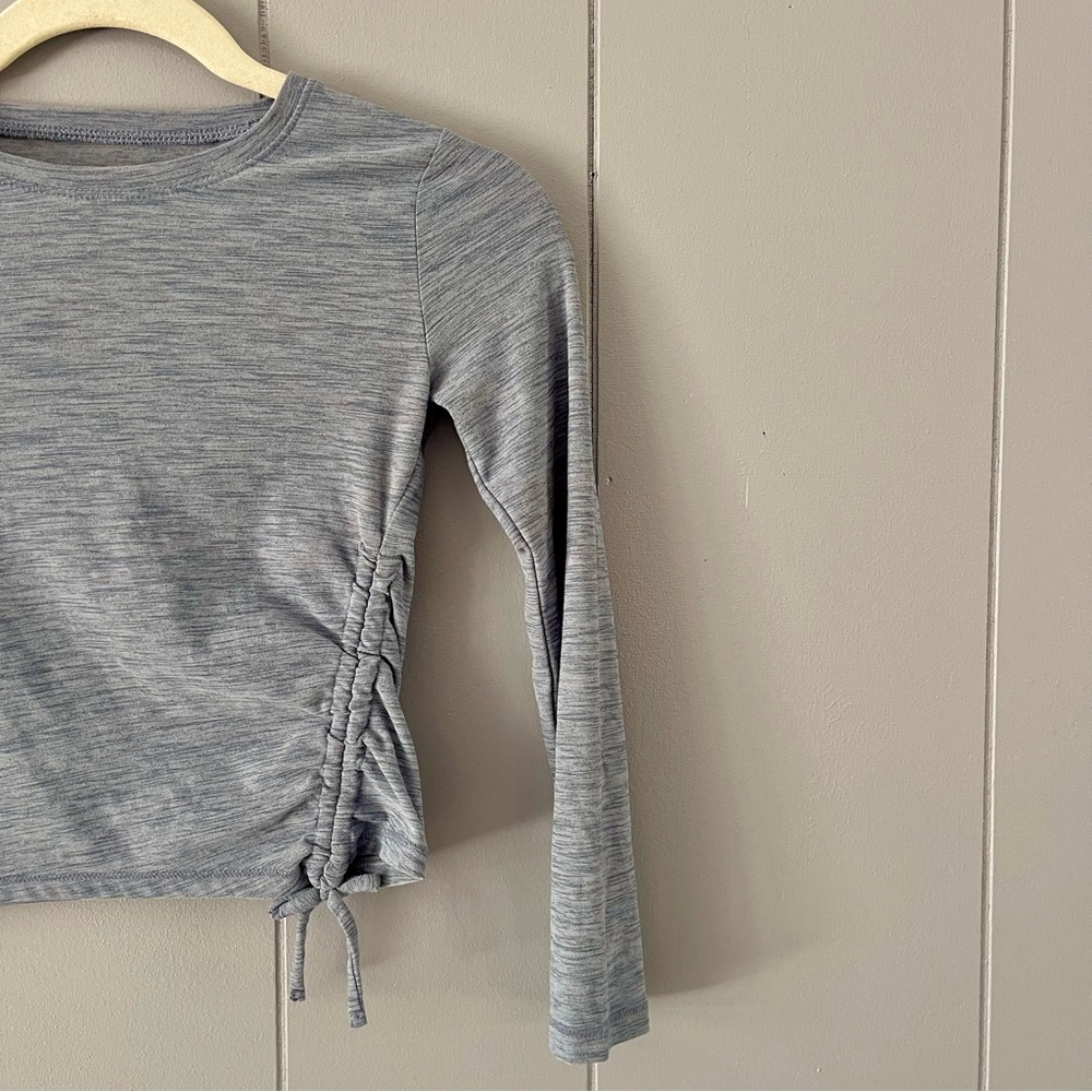 Athletic Long Sleeve Crop Top - Picture 2 of 3